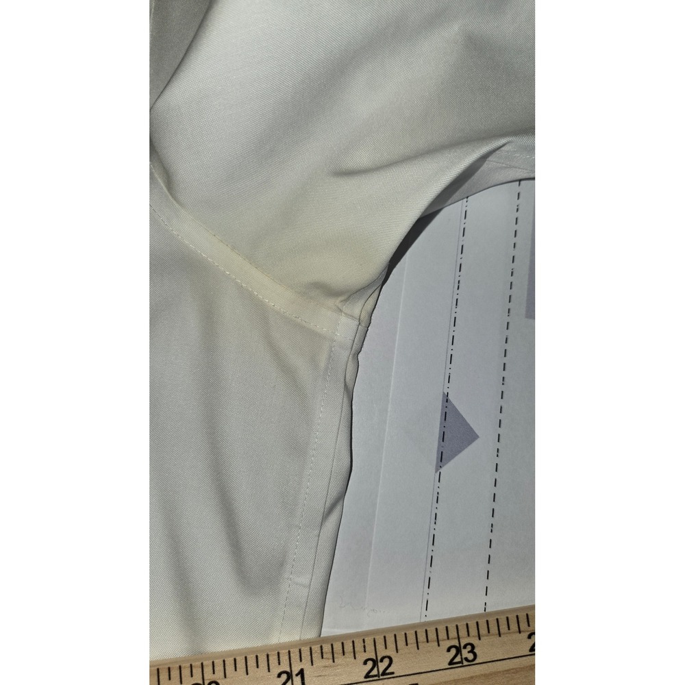 Coldwater Creek White Cotton Button Down Shirt Long Sleeve Tailored Fit Large - Picture 6 of 8